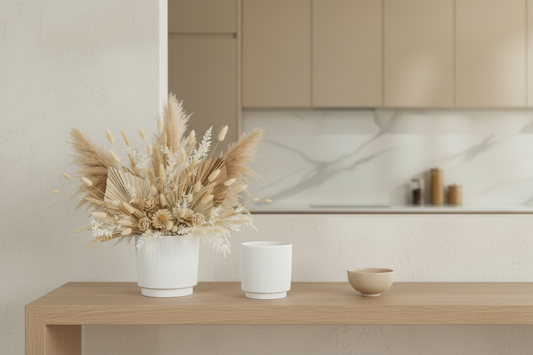 Vintage Cylindrical Cement Planter