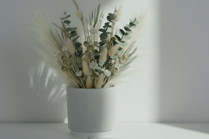 Vintage Cylindrical Cement Planter