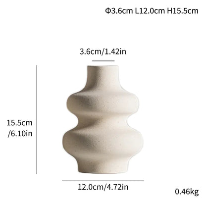 Matte Granular Ceramic Vase