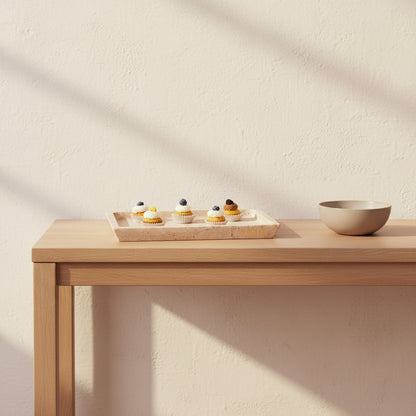 Fancy Natural Marble Rectangular Tray -  Serving Tray-5