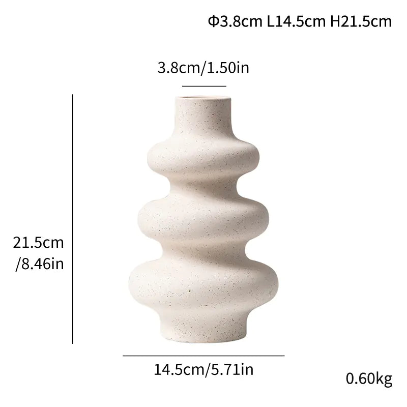 Matte Granular Ceramic Vase