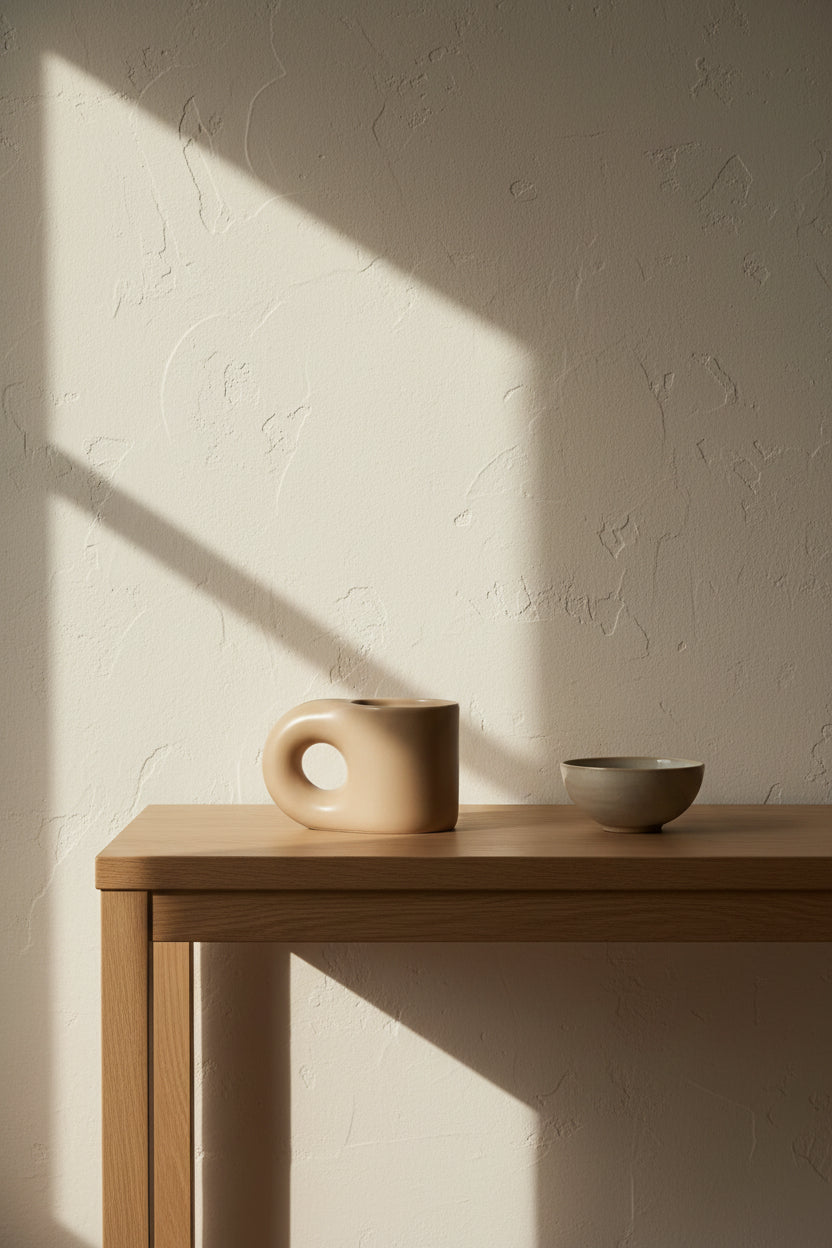 Handcrafted Bauhaus Chubby Mugs