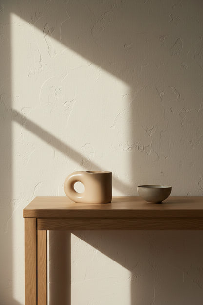 Handcrafted Bauhaus Chubby Mugs