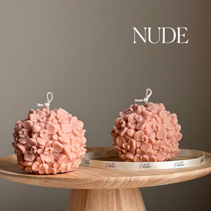 Butterfly Orchid Flower Ball Candle | Soy Wax Candle | Decorative Candle | Aesthetic Candle| Shaped Candle| Unscented Candles|Unique Candle-1