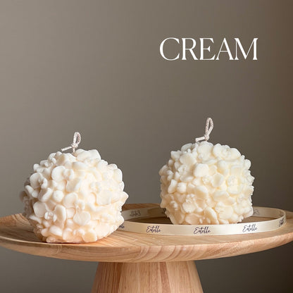 Butterfly Orchid Flower Ball Candle | Soy Wax Candle | Decorative Candle | Aesthetic Candle| Shaped Candle| Unscented Candles|Unique Candle-2